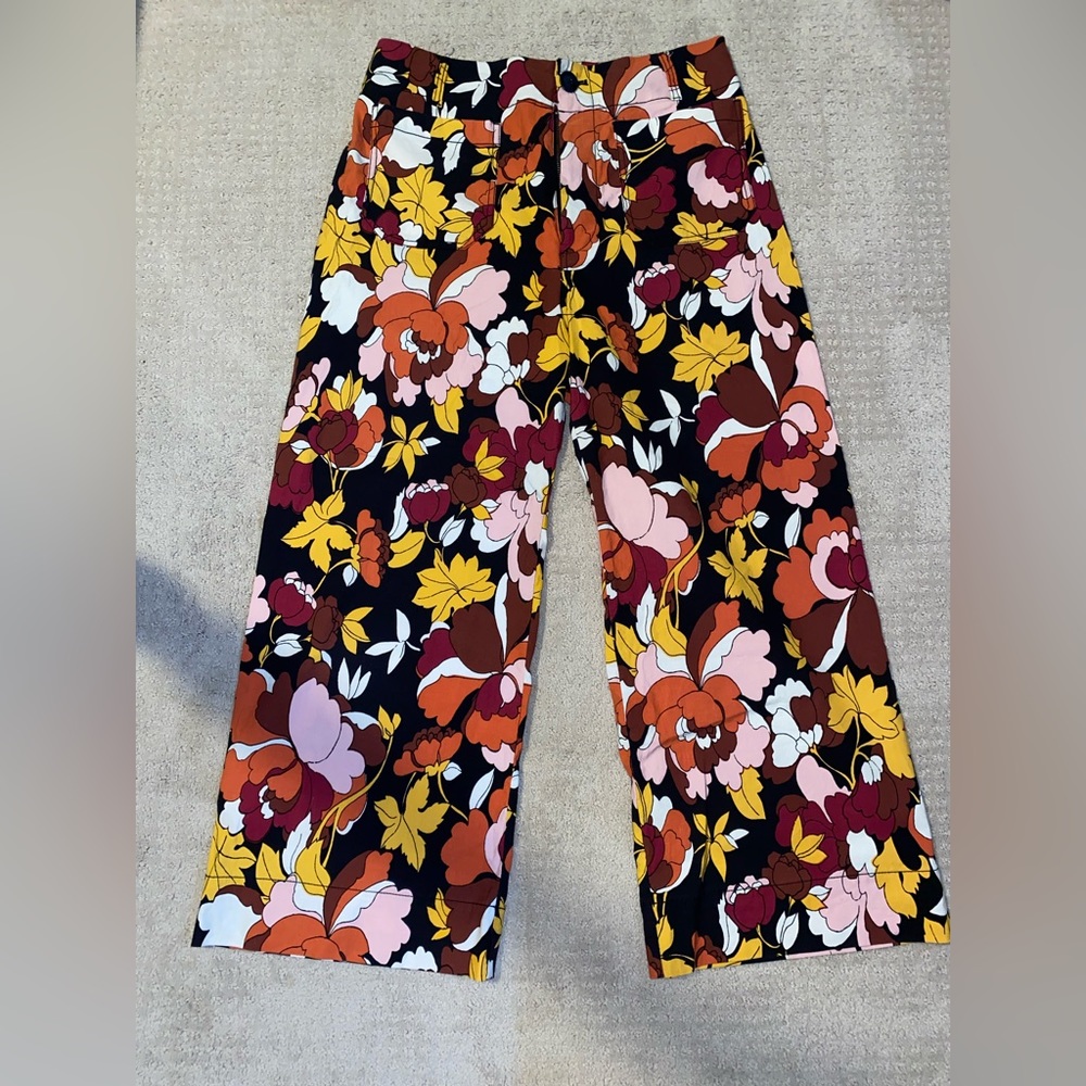 Maeve patterned “Colette pants”